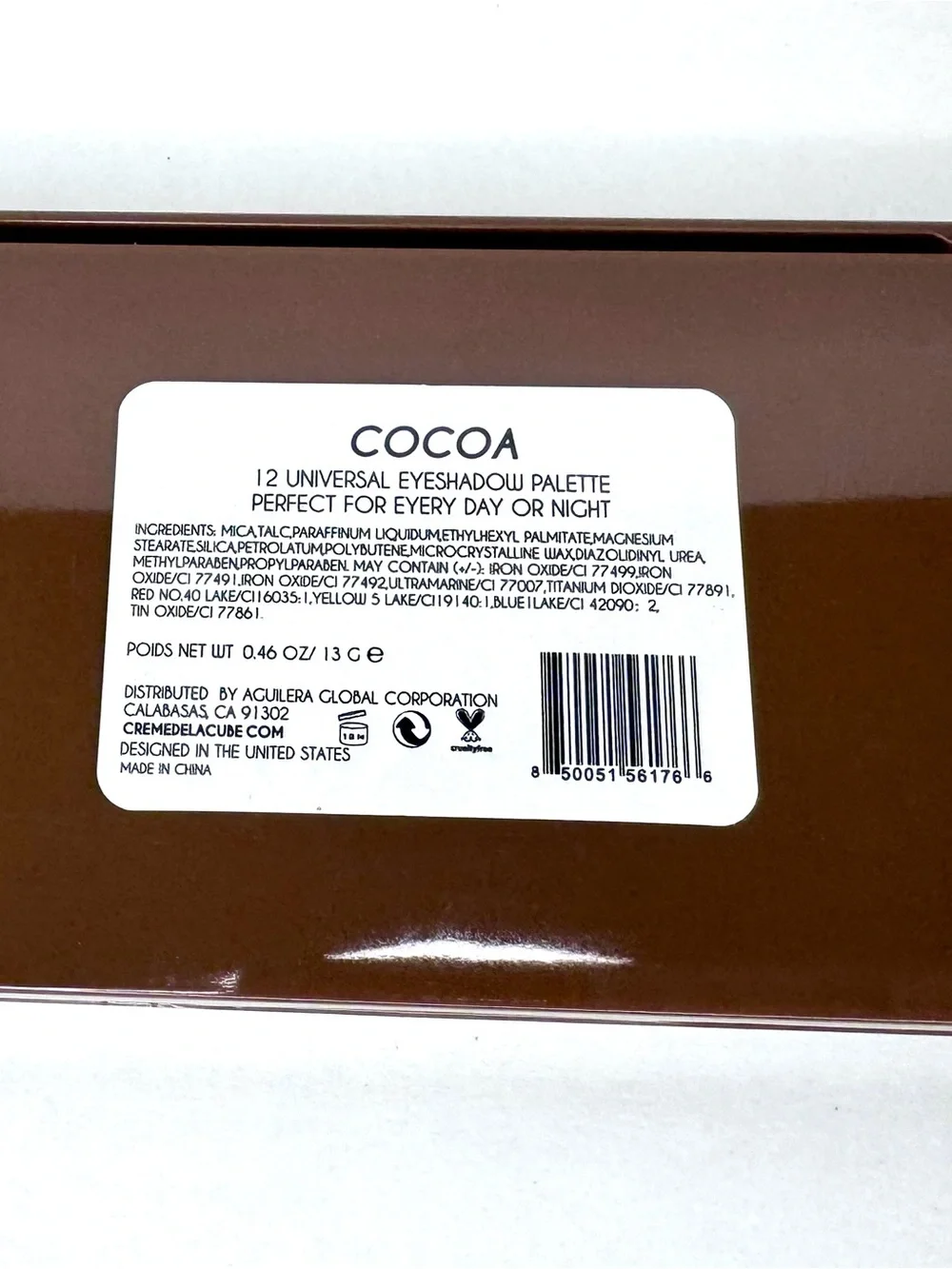 Cocoa Creme De La Cube 12 Shade Eyeshadow Palette - NEW